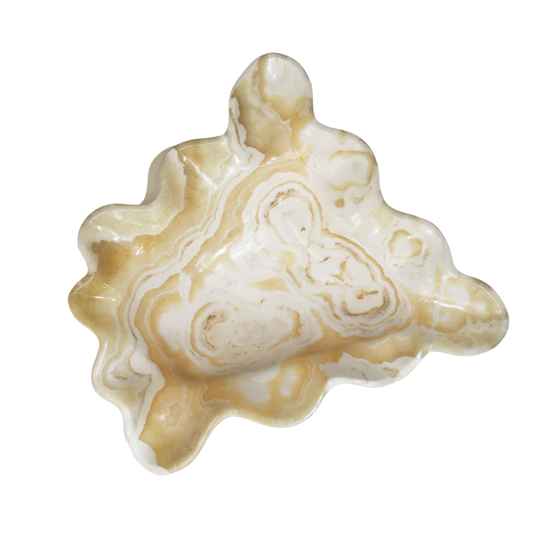 Hand Carved Cloud Onyx Bowl