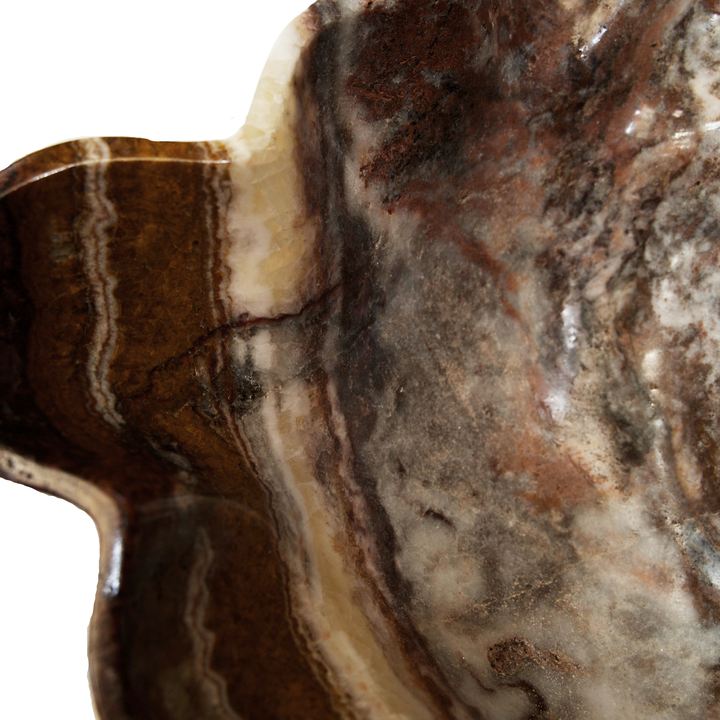 Hand Carved Red Onyx Bowl